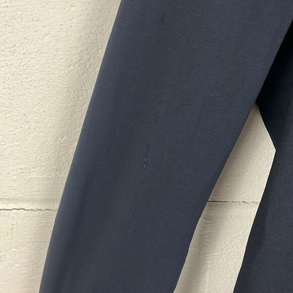 J.Crew women’s 1035 bi stretch two button Italian wool lapel navy blue blazer - Picture 7 of 8